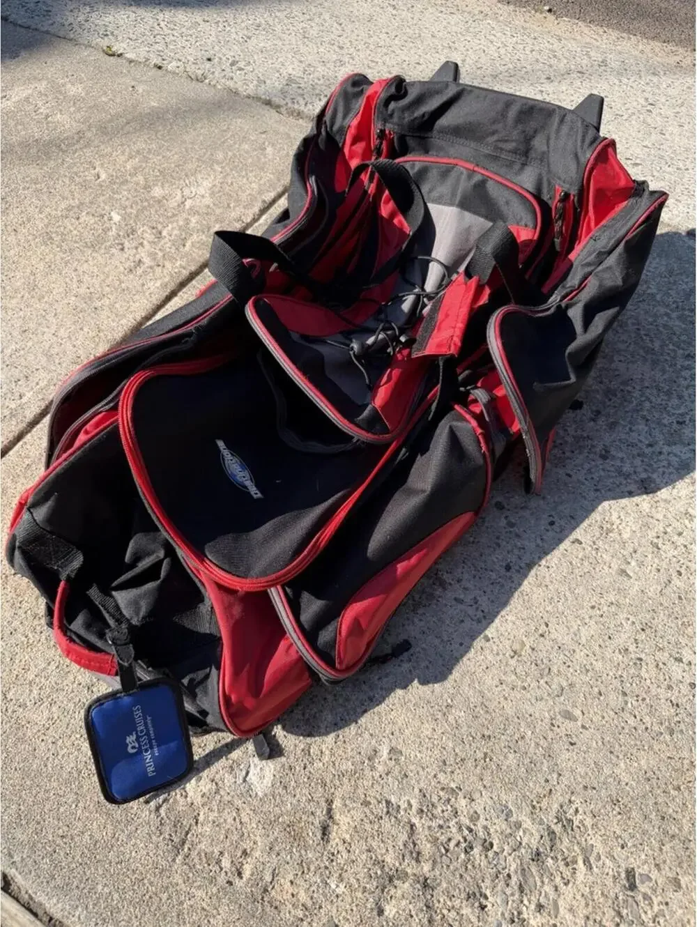 Destinations Black and Red Roller bag Princess Cruises